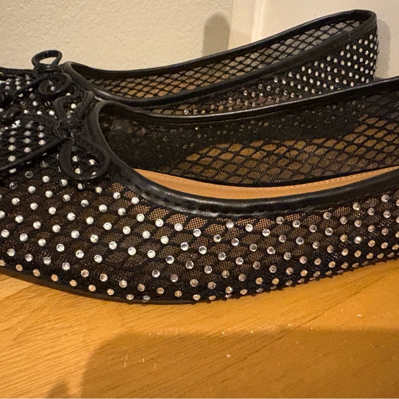 DV by Dolce Vita Black Mesh Studded Flats - Picture 4 of 4